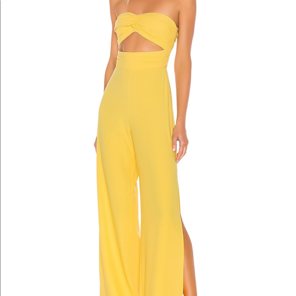 NWT Yellow revolve jumpsuit